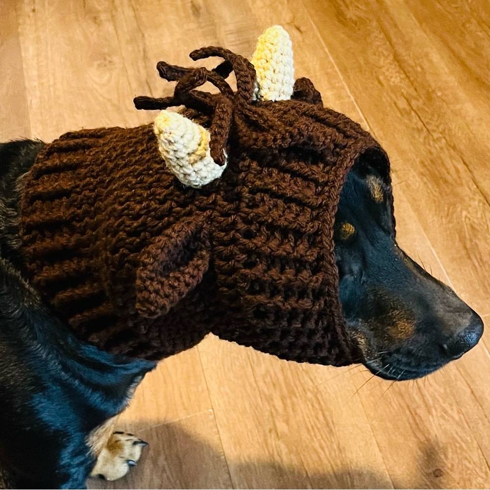 Highland Cow Dog Snood Costume- 18 inch neck